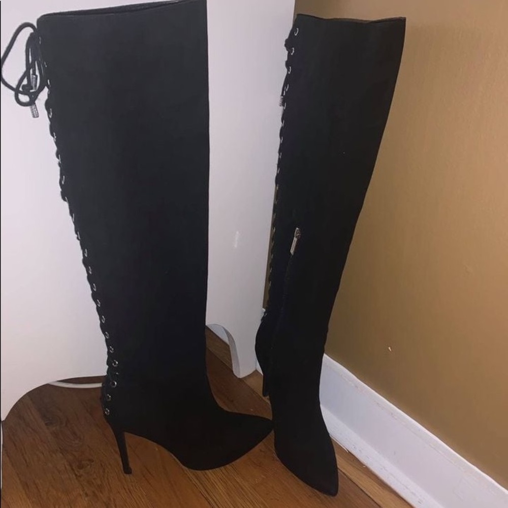 Black Lace Up Boots